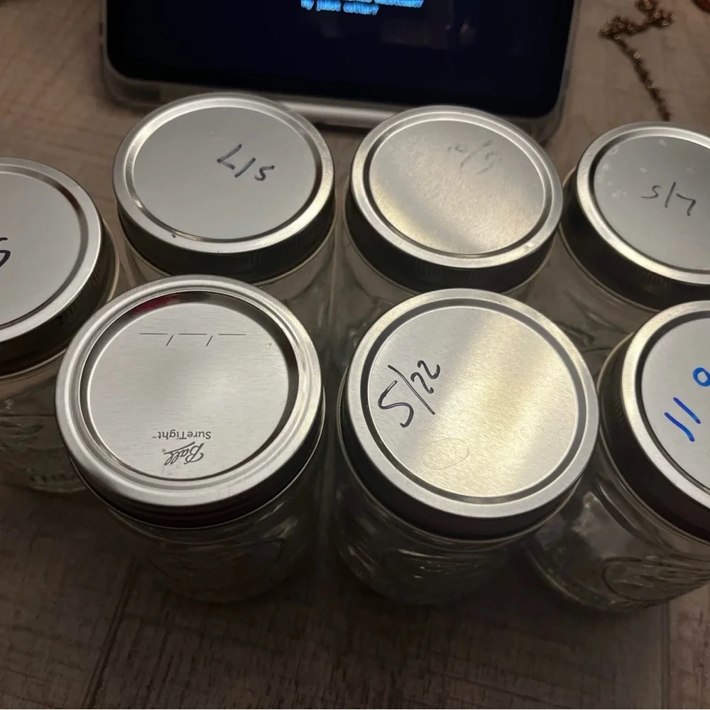 Slim Chickens Glass Mason Jars